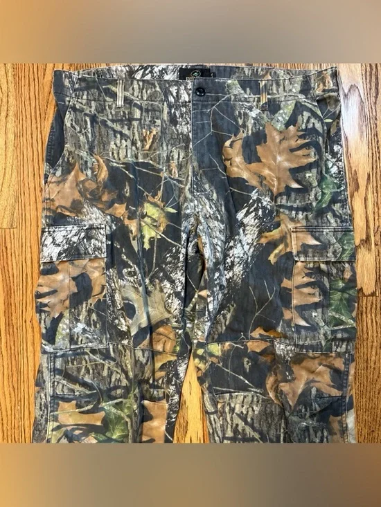 RedHead Mossy Oak Obsession Camo Pants Mens XL Hunting Carpenter Cargo 30" - Picture 9 of 11